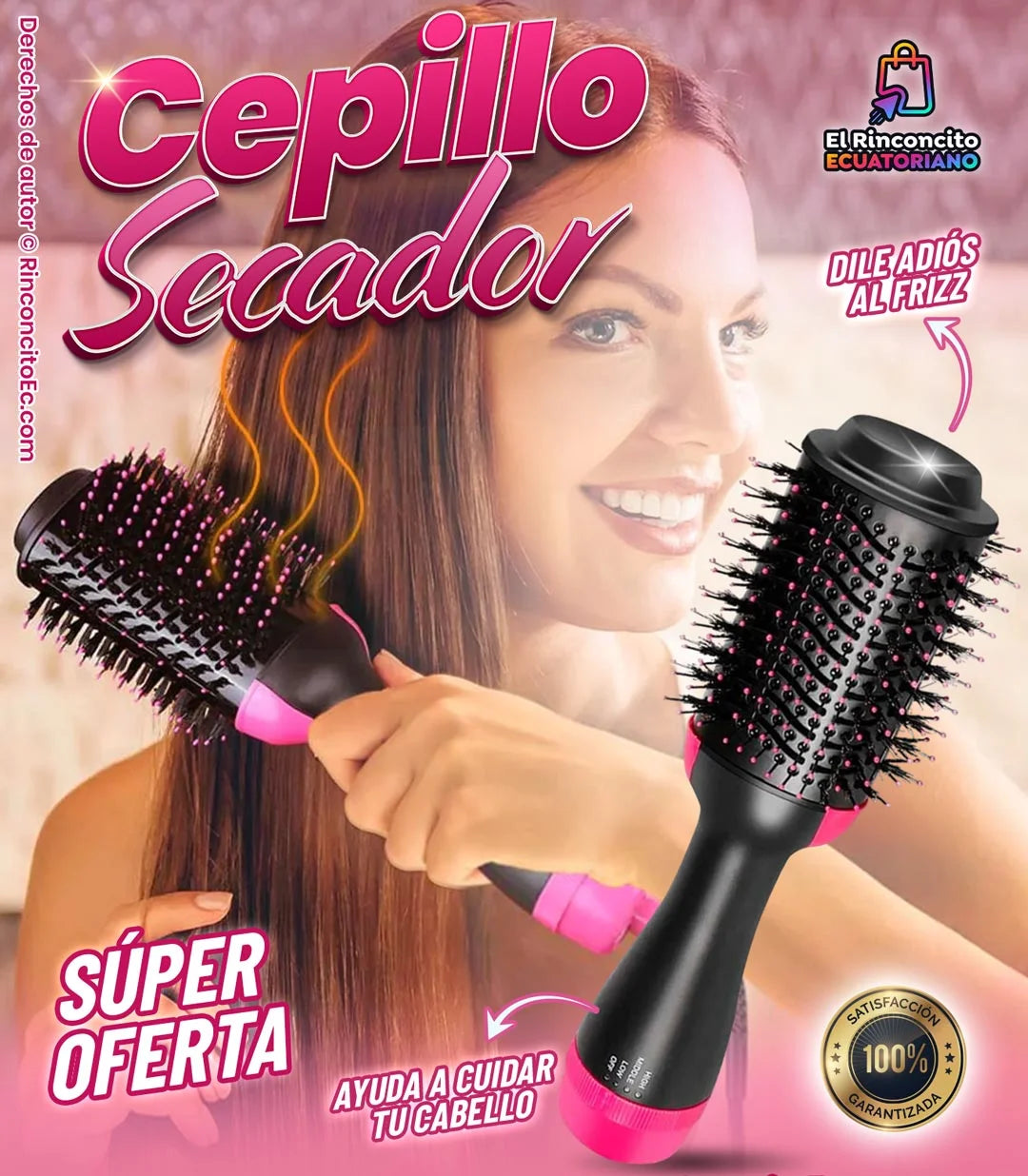 (x1) CEPILLO SECADOR PROFESIONAL 2 EN 1 - $26,99