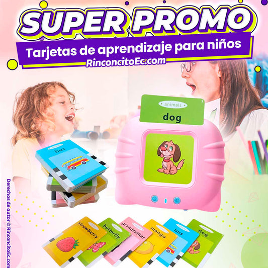 (x1) Tarjetas de Aprendizaje para Niños - $29,99